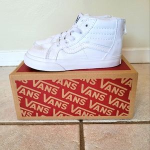 Vans Sk8-Hi 8.5 toddler True White